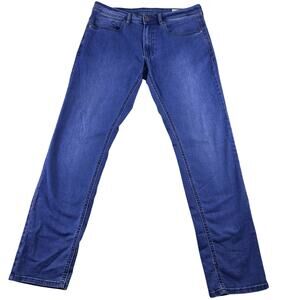 Buffalo David Bitton Jeans Men's 32x32 Blue Axel Slim Stretch Denim Cotton Poly